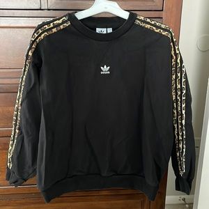 Adidas leopard stripes sweatshirt